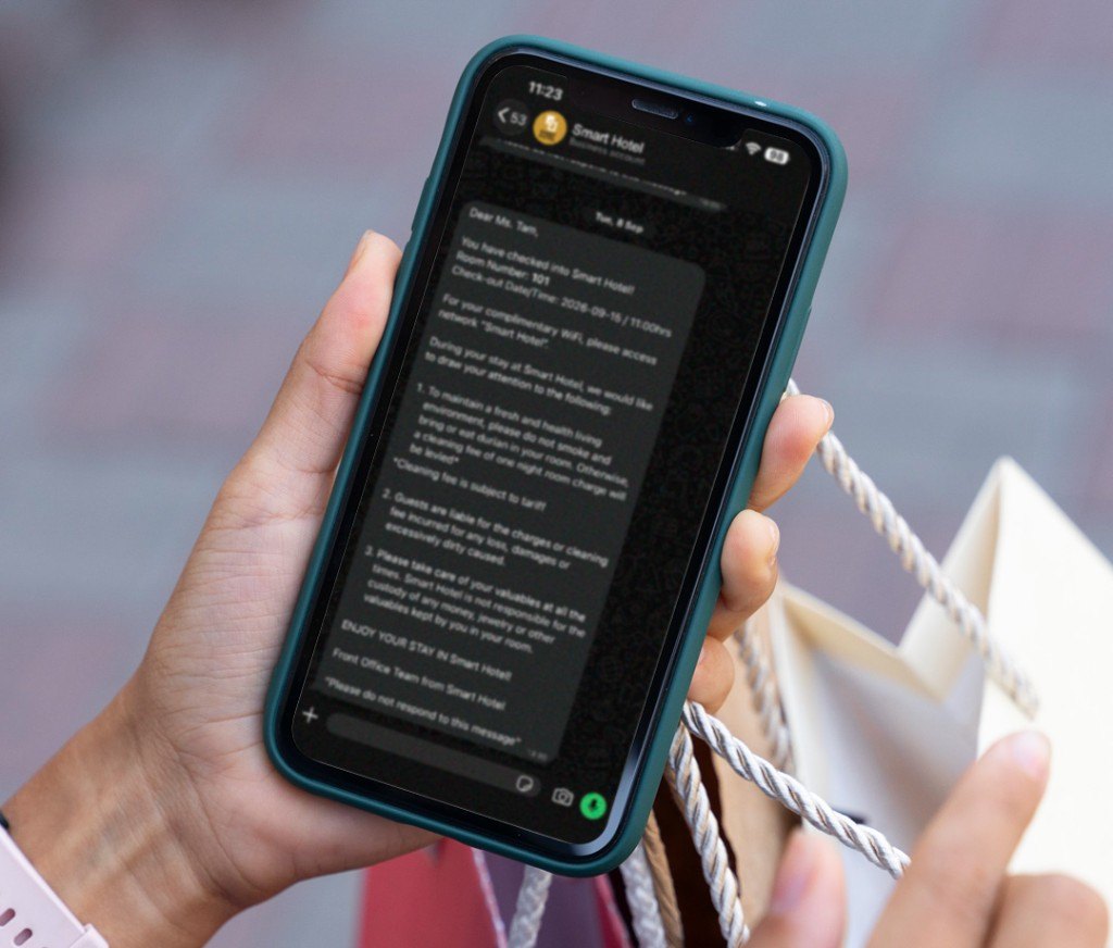 Guest messaging on a phone